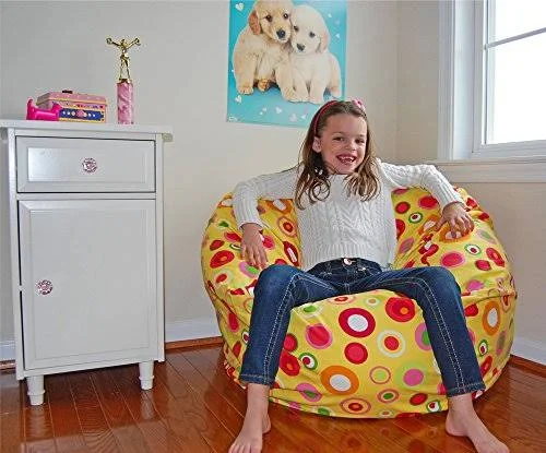 Ahh! Products Bubbly Citrus Cotton Washable Large Bean Bag Chair