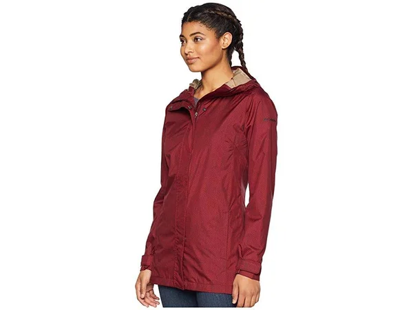 Columbia Women's Splash A Little II Jacket - Small - Rich Wine Stars Print