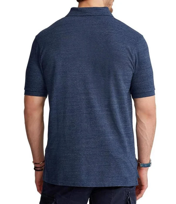 Polo Ralph Lauren Big Tall Classic-Fit Short-Sleeve Cotton Mesh Polo Shirt - Mens, LT, Highland Rose Heather