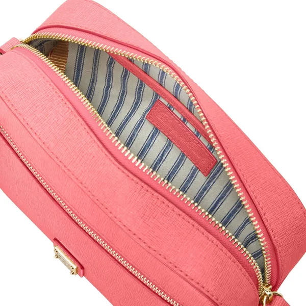 Dooney & Bourke Saffiano Camera Zip Crossbody Bag, Pink