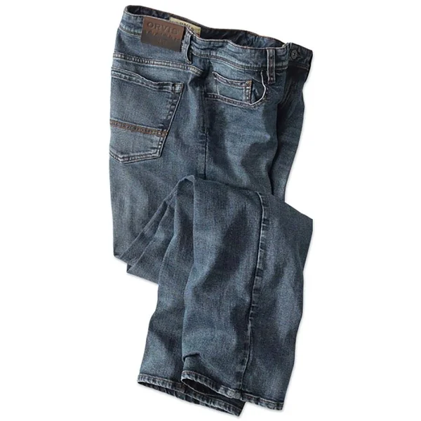 Men's 1856 Stretch Denim Jeans, Shore Wash, Size 40, Orvis