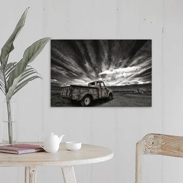 Old Truck, Canvas Wall Art, 24x16, Great Big Canvas