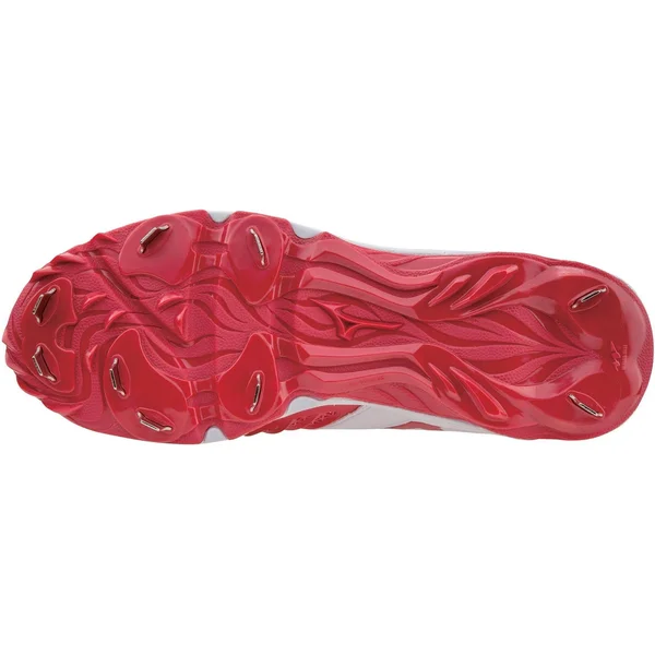 Mizuno Women's 9-Spike Advanced Sweep 3 White/Red - 8.5