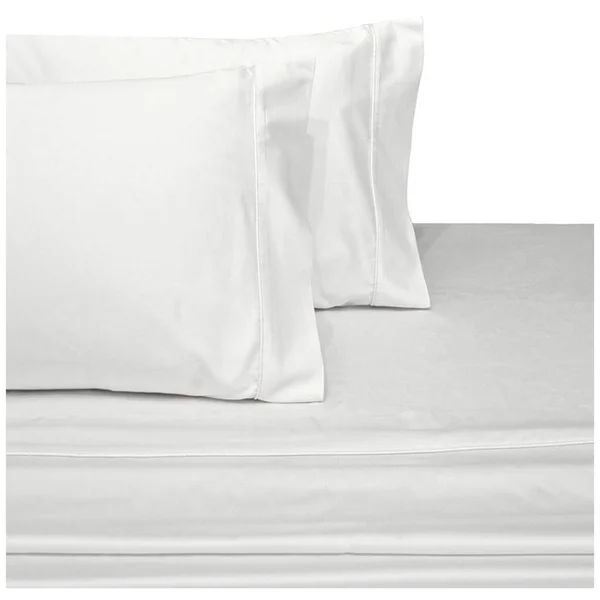 George & Jimmy White Pillowcases 600 Thread Count Solid Combed Cotton