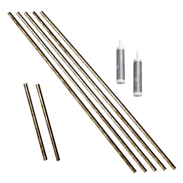 Fasade Backsplash Accessory Kit in Bermuda Bronze