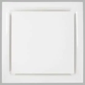 American Louver Stratus Plastic Plaque Diffuser for T-Grid Ceiling, R6 Insulated, White