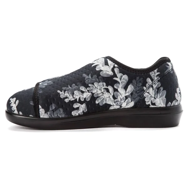 Propet Women's Cush N foot - Size: 8, Black Floral