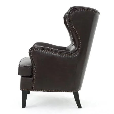 Noble House Wayne High Back Chair - Brown