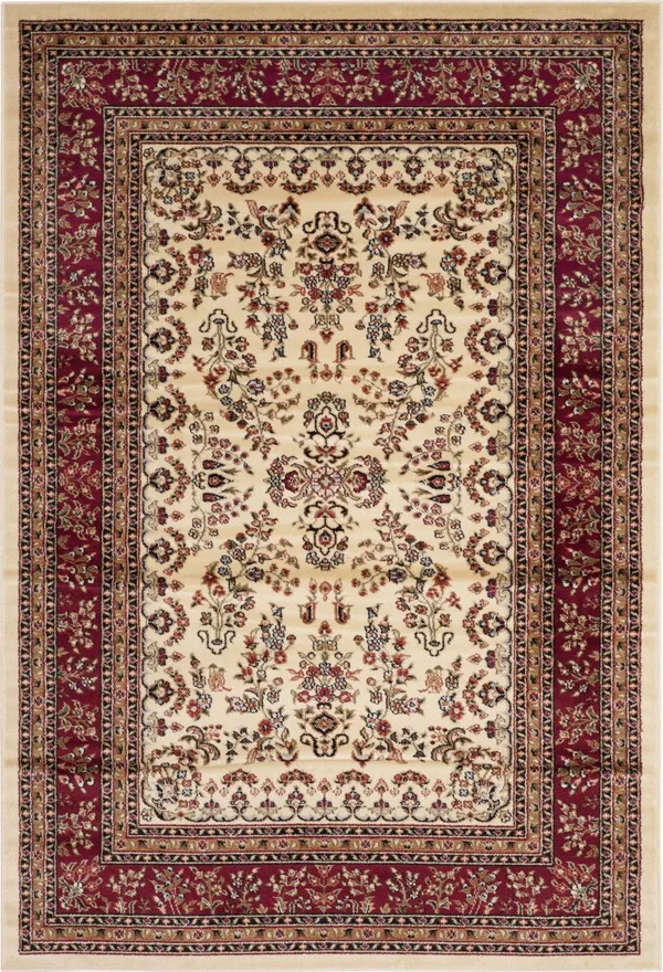 Safavieh Lyndhurst Traditional Oriental Rug, Ivory/Red