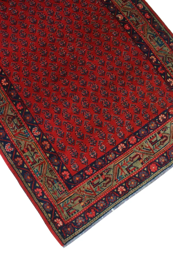 Noori Rug Vintage Joyce Red/Grey Runner - 3&9x22 x 10&5x22