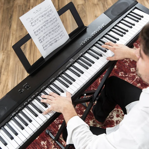 Best Choice Products 88-Key Digital Piano Set with Weighted Keys - Sustain Pedal and Stand, Black