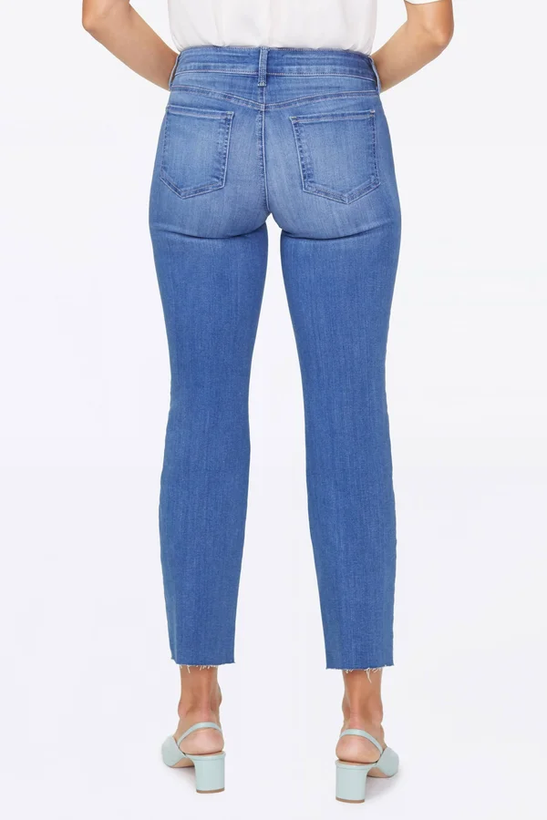Nydj Marilyn Straight Ankle Jeans - Hobie - Blue - 16