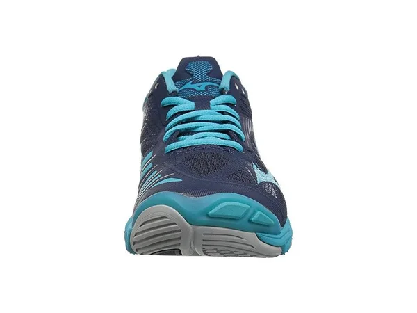 Mizuno Wave Lightning Z4 Navy/Aqua Women's Volleyball Shoes - Size: 7.5