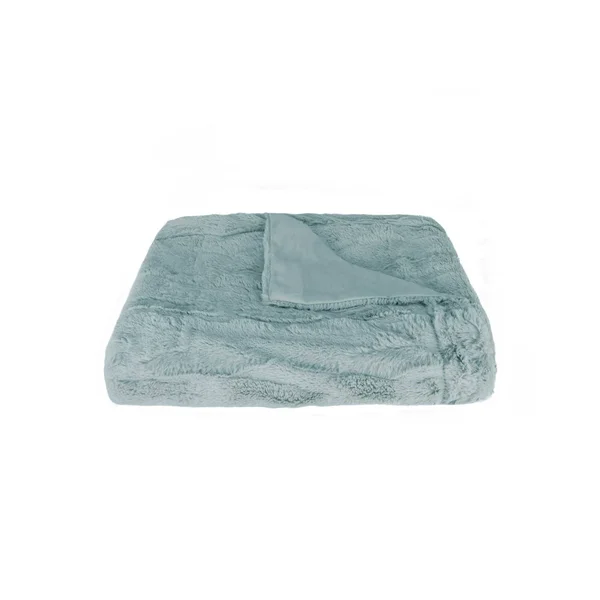 50x22 x 70x22 x 2x22 Grey-White - Faux Fur - Throw