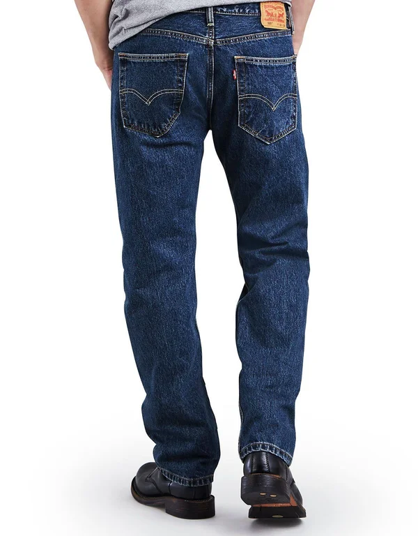 Levi&s 505 Regular Fit Jeans (Big & Tall) - Men's - Dark Stonewash 50x29