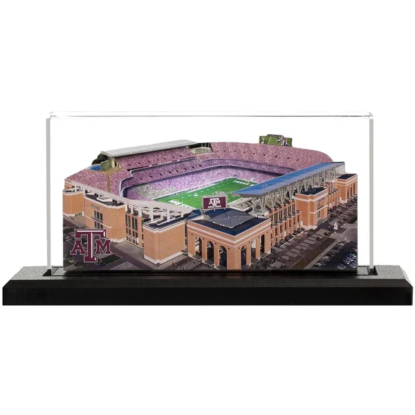 Texas Au0026M Aggies 9x22 x 4x22 Light Up Stadium with Display Case