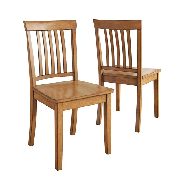 Weston Home Lexington Mission Back Dining Chair - Set of 2, Oak