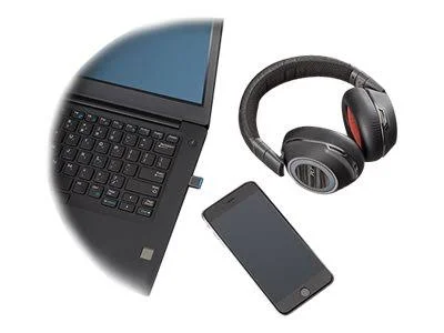 Plantronics Voyager 8200 UC USB-C Stereo Bluetooth Headset - Black