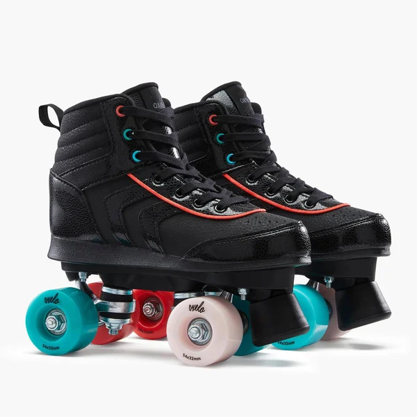 Oxelo Kid's 100 - Roller Skates in Black, Size 12.5C