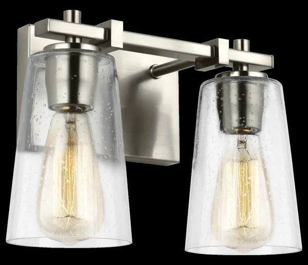 Feiss Mercer 2-Light Vanity Lighting - Satin Nickel
