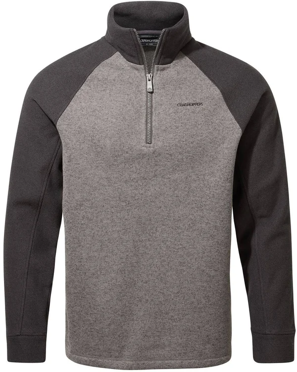 Craghoppers Mens Barker Half Zip Quarry Grey Marl