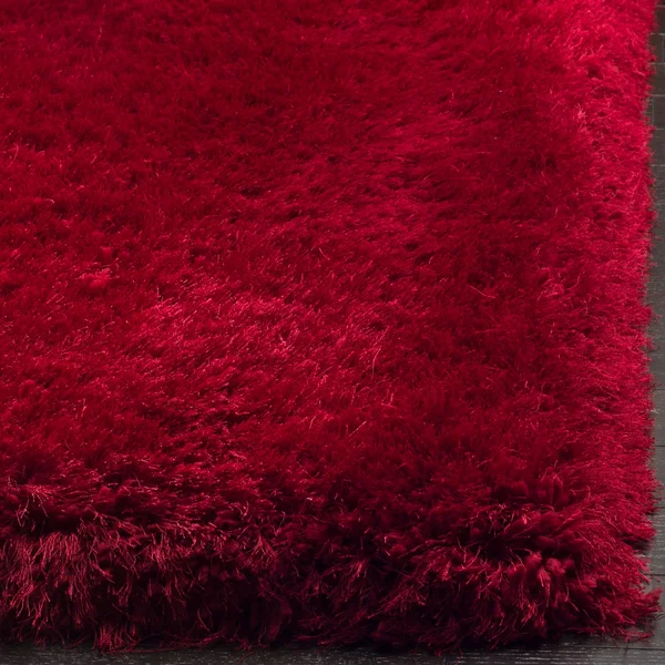 Safavieh Luxe Shag Red 3 ft. x 5 ft. Area Rug
