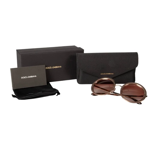 Dolce & Gabbana Pink Gold Round DG2179 129813 Sunglasses