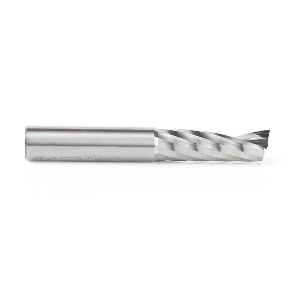 Amana Tool 51489 Solid Carbide CNC Spiral &O& Single Flute, Aluminum Cutting 1/2 Dia x 1-5/8 x 1/2 Shank x 3-1/2 inch Long Up-Cu