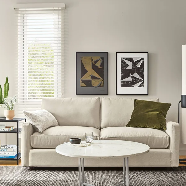 Room & Board - Modern Cedric Floor Lamp 48H in Graphite White