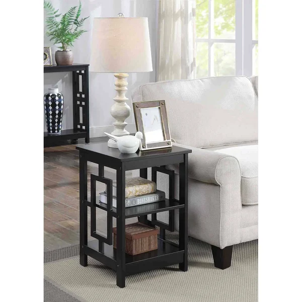 Town Square End Table Black - Breighton Home