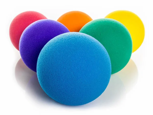 Rainbow Low-Bounce Foam Balls - 6.3x22 Dia (16 cm)