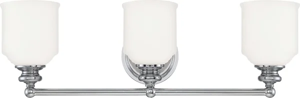 Savoy House Melrose 3 Light Bath Bar - Polished Chrome
