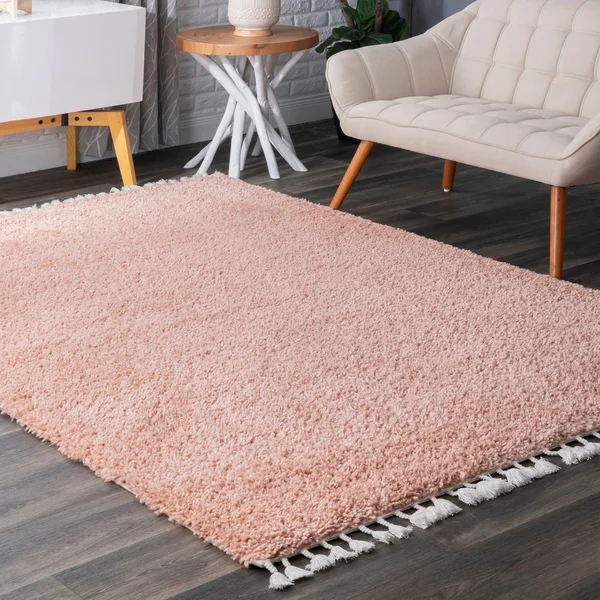 nuLOOM Neva Plush Shag Area Rug, 10& x 14&, Pink