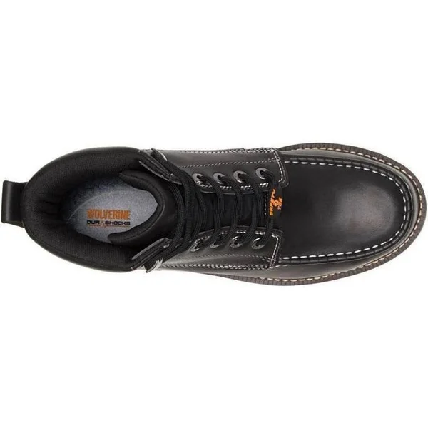 Wolverine Men's I-90 Durashock Moc-Toe Work Boots - Black