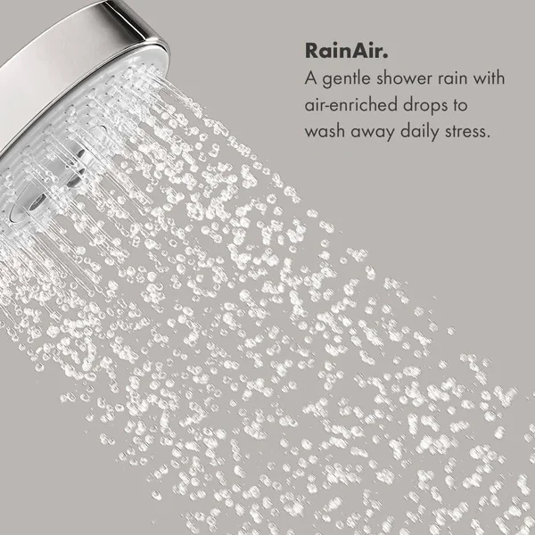 Hansgrohe 28471831 Raindance C 150 3 Jet Showerhead, Polished Nickel