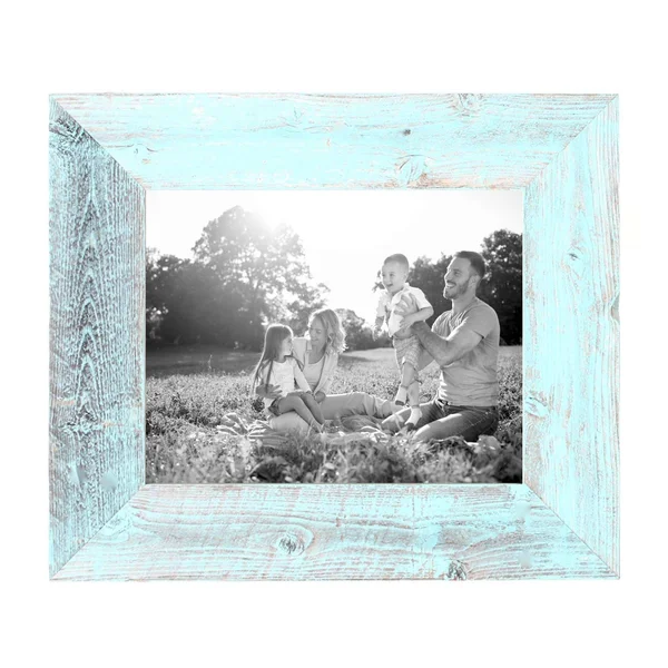 BarnwoodUSA, Farmhouse Picture Frame with 3 inch Wide Frame, 100% Reclaimed Wood (8.5x11, Robins Egg Blue)