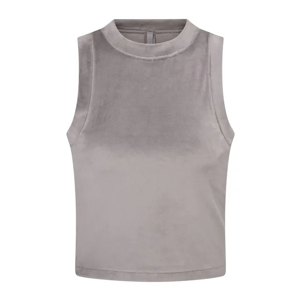 SKIMS Women's Velour Crew Neck Tank - Gray