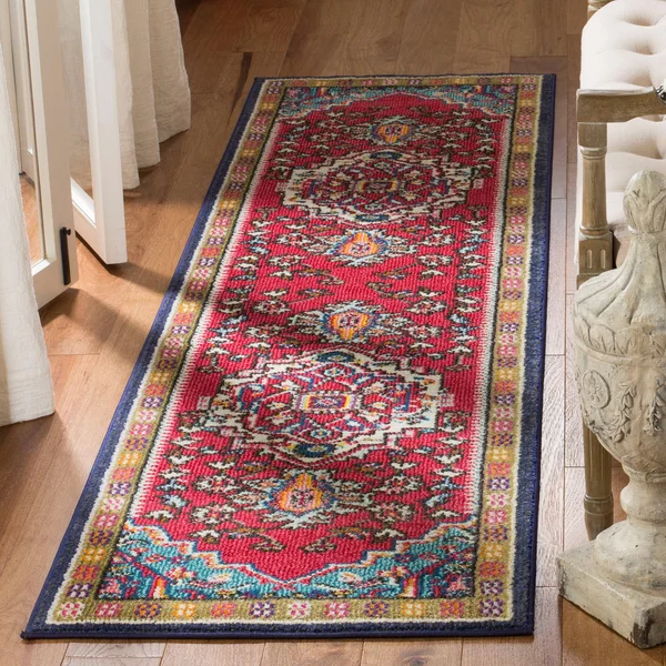 Safavieh Monaco Rug MNC207 Red - Turquoise, 2& 2x22 x 8& 0x22