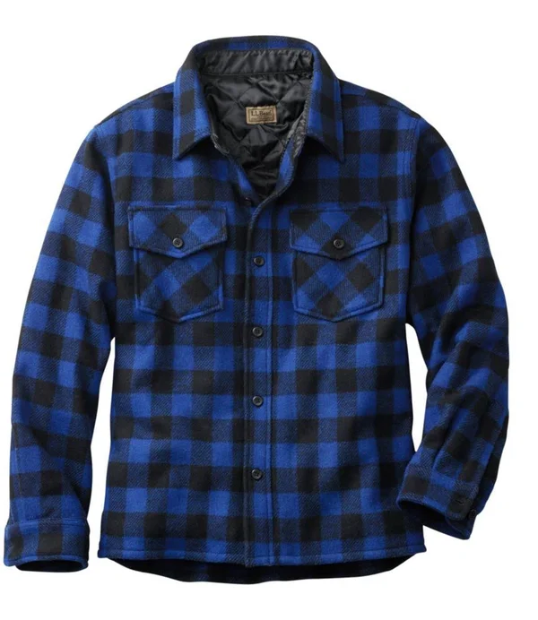 Men's Maine Guide Shirt with Primaloft Multi Color Large - L.L.Bean