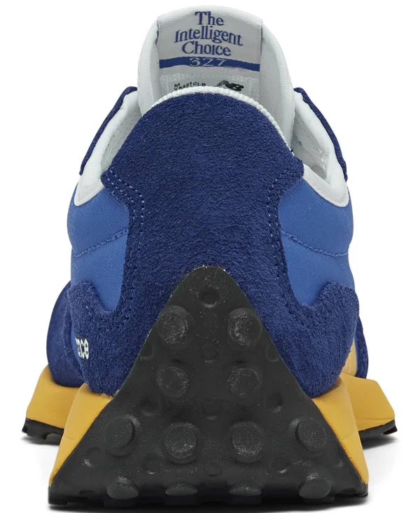 New Balance Boys& Big Kids& 327 Casual Shoes in Blue Size 7.0, Suede