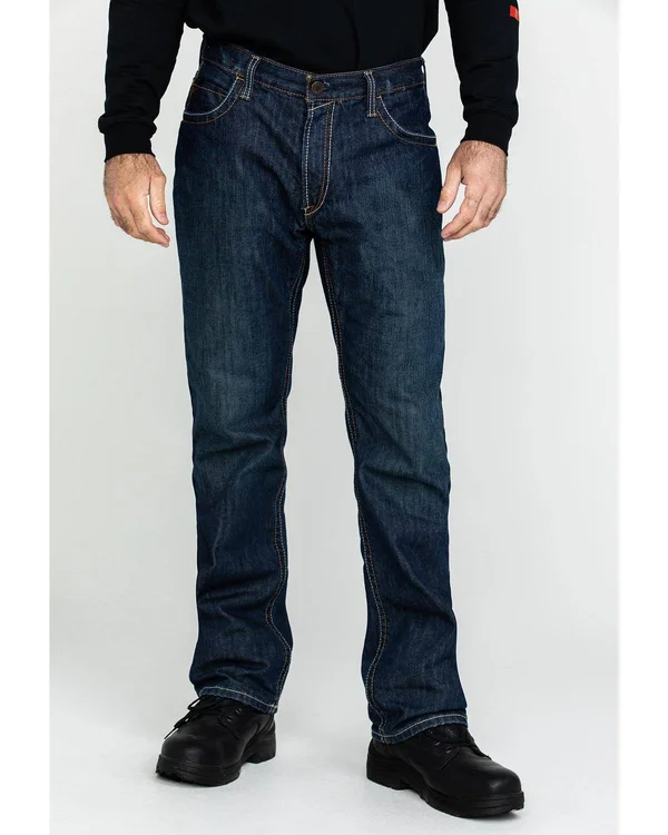Ariat Men's FR M4 Low Rise Basic Boot Cut Jean - Shale 32, 36