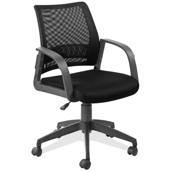 Leick Black Mesh Back Office Chair