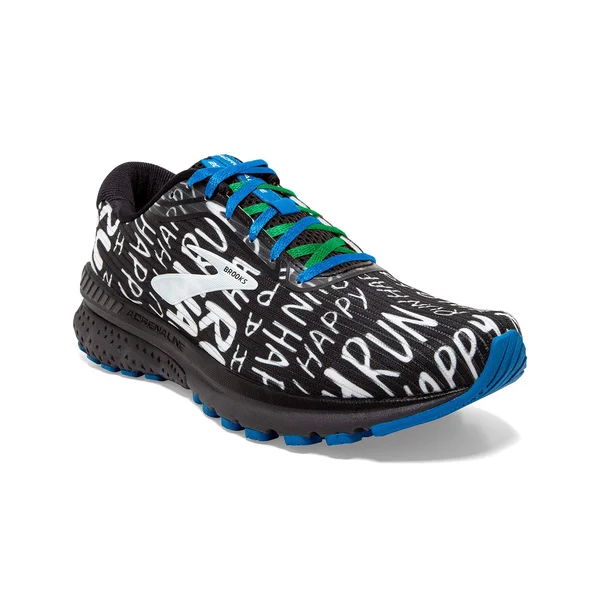 Brooks Adrenaline GTS 20 9.5, Black/White/Multi (Men's)