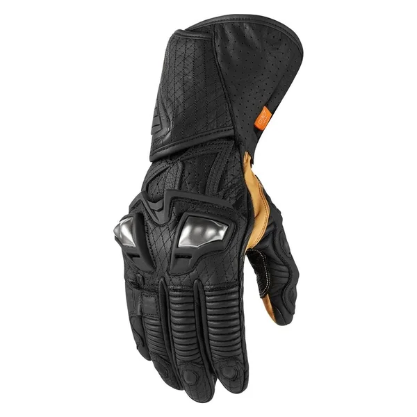 Icon 2019 Hypersport GP Long Gloves - Black - Size: XXLarge
