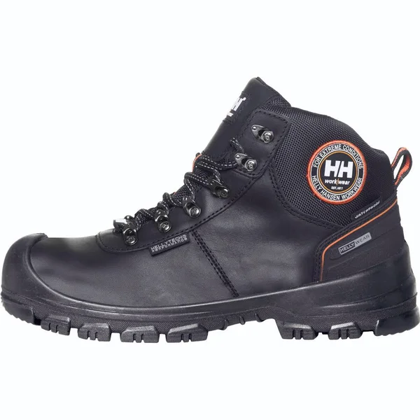 Helly Hansen Chelsea Safety Boot 78250, Black, Orange, UK 12 - EU 47 - US 13