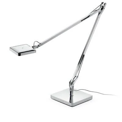 Flos Kelvin 20.16x22 Desk Lamp Color: Chrome - Mounting: Base F3311057