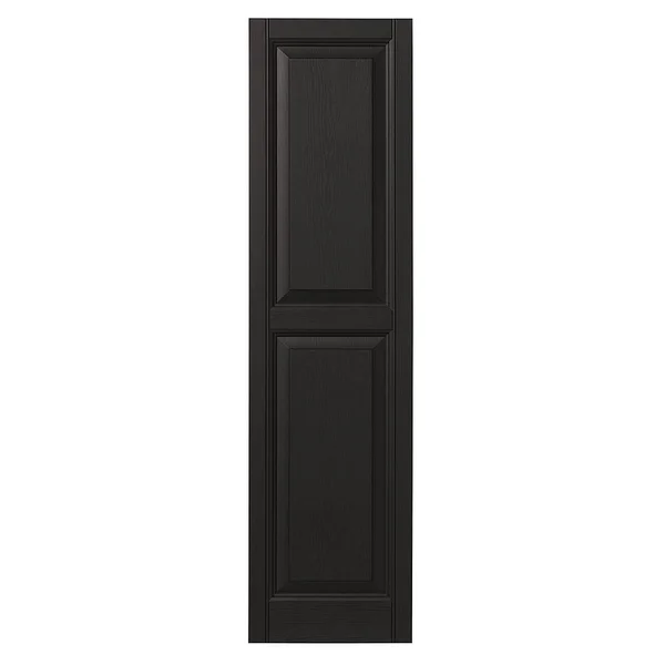 Raised Panel Shutters Ply Gem Size: 67x22 H x 12x22 W, Color: Peppercorn