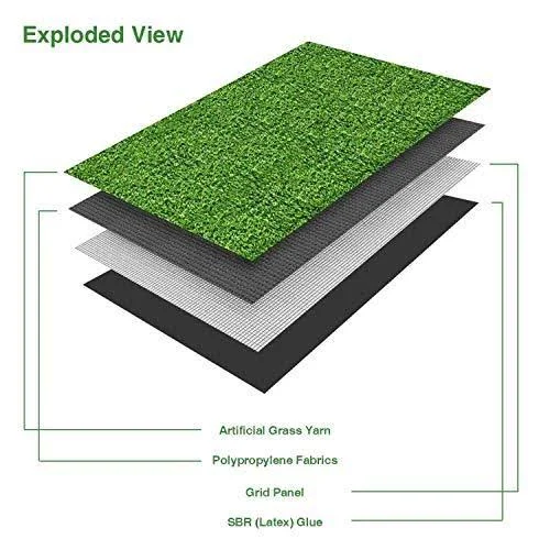 Lita 10ftx5ft Artificial Grass Fake Deluxe Synthetic Thick Lawn Pet Turf Perfect for Indoor/Outdoor Landscape, 5 ft x 10 ft (50