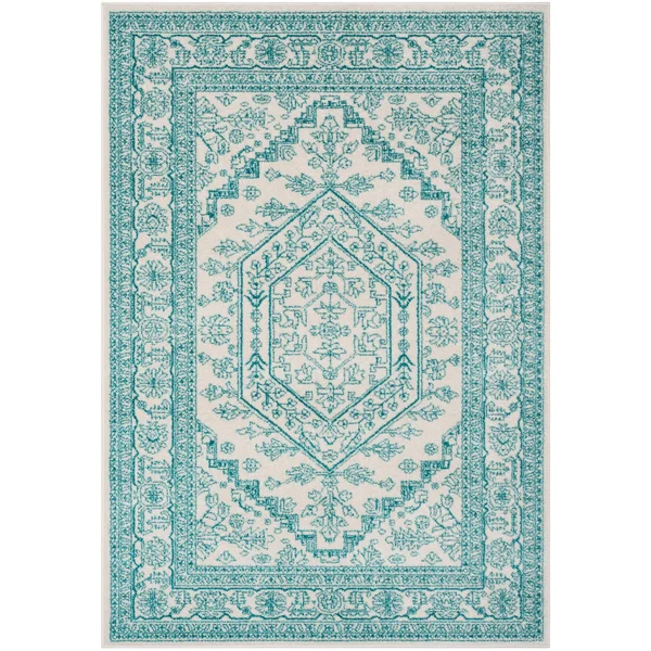 Safavieh 2&-6x22 x 20& Adirondack ADR108S Ivory - Slate Rug