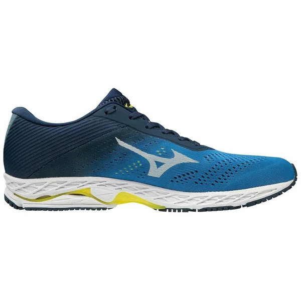 Mizuno - Men's Wave Shadow 3 Running Shoe, Campanula-White, Size 9